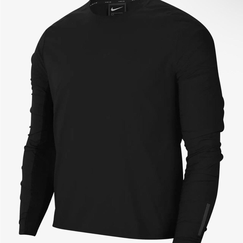 Nike Teck Pack Mens Black Reflective Ultra Light Running Shirt